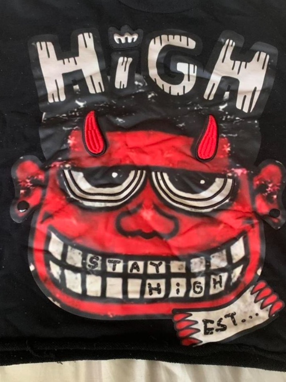High Graphic Short Sleeve Tee - Black/Red